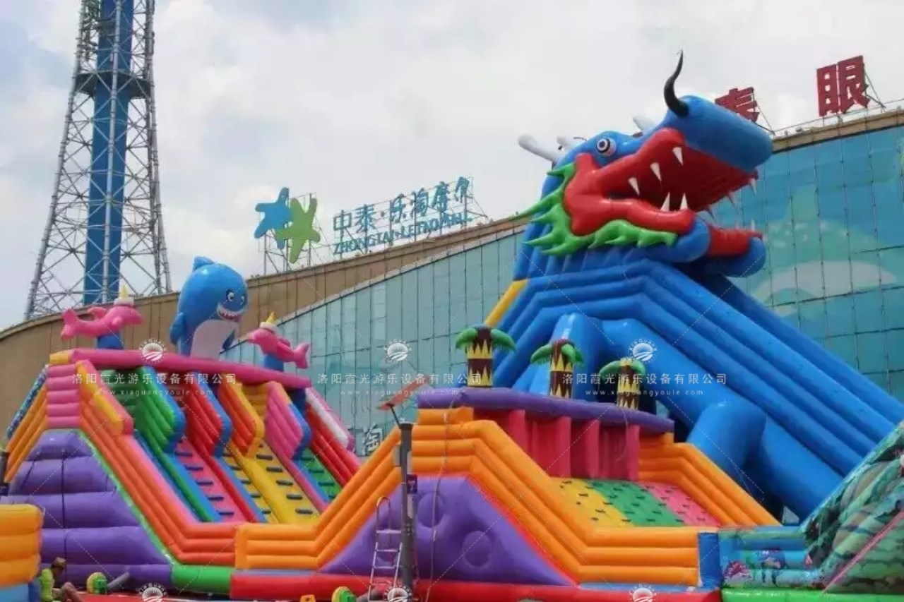 广州鳄鱼充气大滑梯